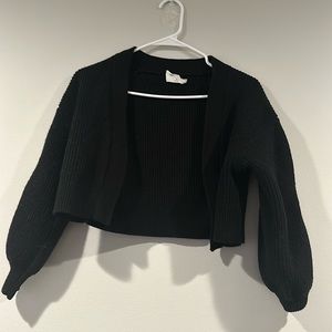 Black cardigan from Aritzia